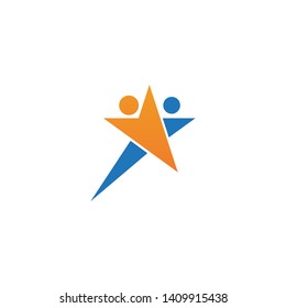 Leadership Star icon Template vector illustration design