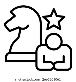 Elemento De Ícone De Estratégia De Liderança Para Design