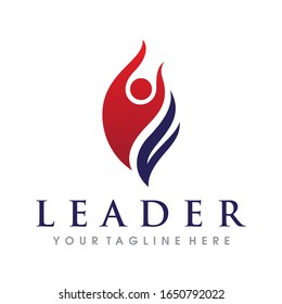 Leadership, Success, and Education Logo Design Vector