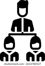 Leadership Training Glyph Vector Icon Design