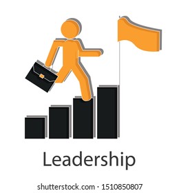 Leadership training icon creative design. Business idea concept. Vector illustration use for your project.