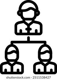 Leadership Training Vector Line Icon Element
