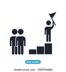leadership traits icon. Development and Teamwork symbol template for graphic and web design collection logo vector illustration