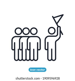leadership traits icon. Development and Teamwork symbol template for graphic and web design collection logo vector illustration