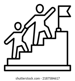Leadership vector icon. Can be used for printing, mobile and web applications.