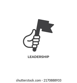 leadership vector icon. filled flat sign for mobile concept and web design. Symbol, logo illustration. Vector graphics