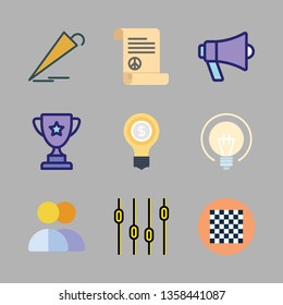 leadership vector icon set