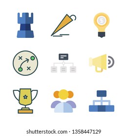 leadership vector icon set