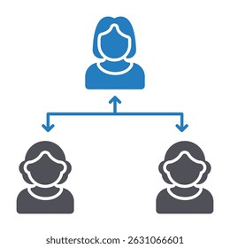 Icono de Vector de liderazgo que puede modificarse o editarse fácilmente 
