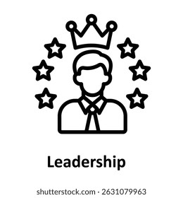  Leadership Vector icon which can easily modify or edit 
