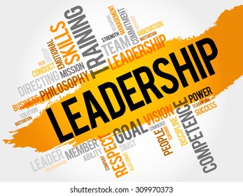LEADERSHIP word cloud, business concept