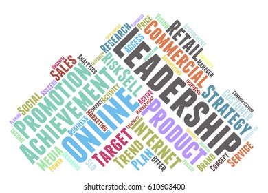leadership word cloud typography