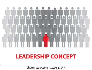 Leadership and Working teams concept. Vector illustration version.