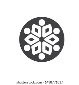 leadership,community and social care Logo template vector icon