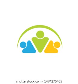 leadership,community,social and company Logo icon vector design