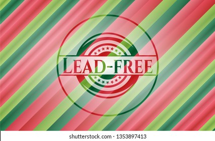 Lead-free christmas badge.