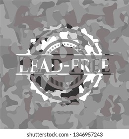 Leadfree Grey Camouflage Emblem Stock Vector (Royalty Free) 1346957243 ...