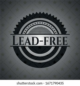 Lead-free realistic dark emblem. Vector Illustration. Detailed.