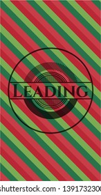 Leading christmas style emblem. Vector Illustration. Detailed.