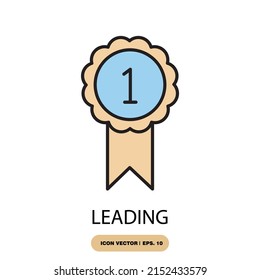 leading icons  symbol vector elements for infographic web