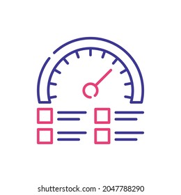 Leading Indicator Vector 2 Colour Icon Style Illustration. EPS 10 File