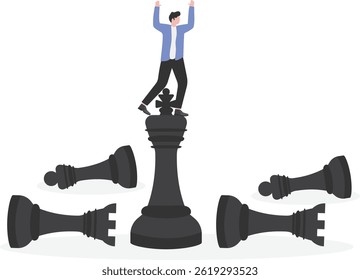 Equipe líder para ganhar, sucesso, liderança.

