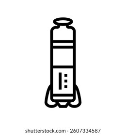 leadless pacemaker cardiology accessories line icon vector. leadless pacemaker cardiology accessories sign. isolated contour symbol black illustration