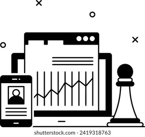 Leads Flow crm Vector Icon Design, Commercial strategy Symbol, Market outreach Sign, oversight and operational control Stock illustration, Customer Relationship Abilities Concept