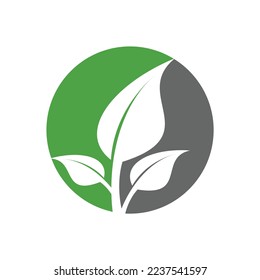 leaf 1 logo icon template