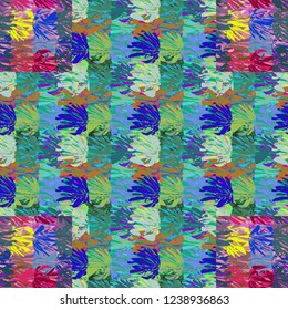 Leaf abstract background multicolor amazing pattern.