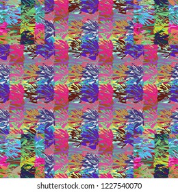 Leaf abstract background multicolored amazing pattern.