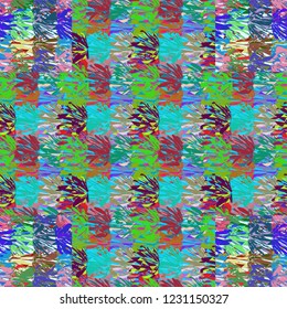 Leaf abstract background multicolored beautiful pattern.