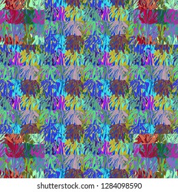 Leaf abstract background multicolored beautiful pattern.