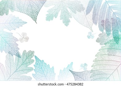 Leaf abstract colorful background. Vector illustration.