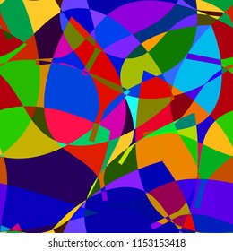 Leaf abstract colorful seamless background vector illustration