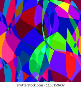Leaf abstract colorful seamless background vector illustration
