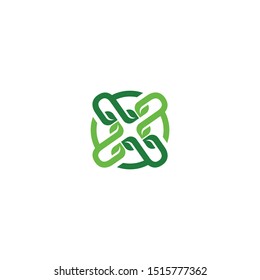 leaf abstract concept, ornament vector illustration, natural icon template