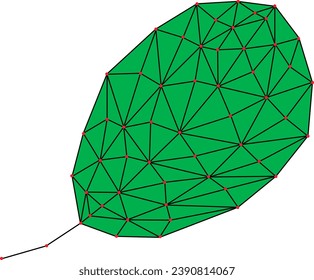 Leaf abstract isolated on a white background. Vector illustration