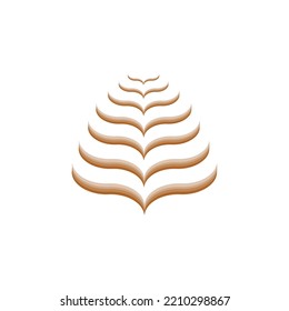 Leaf abstract logo. Company logo.