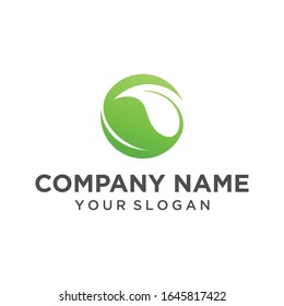 Leaf abstract logo design, created for health and medical / agriculture company. Leaf representing as life , growth, cure and health.