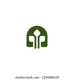 Leaf Abstract logo design isolated on white background