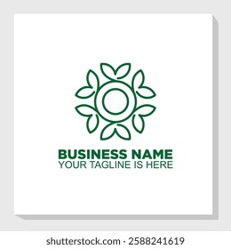 leaf aesthetic logo design vector, floral vintage logo design vector, nature logo design inspiration