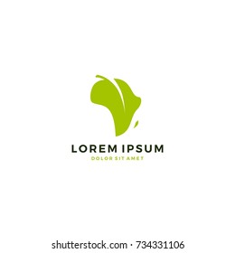 leaf africa logo template vector icon