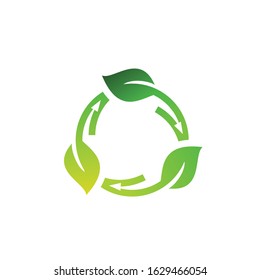 Leaf Arrow Nature Logo Design Graphic Vector. 