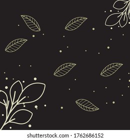 Leaf Art Background Design Illustration