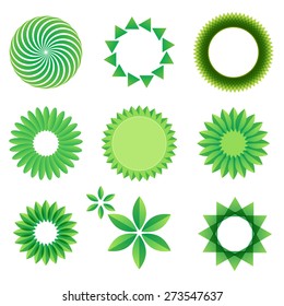 Leaf art green concept