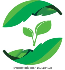 Leaf Art Vector Logo Design