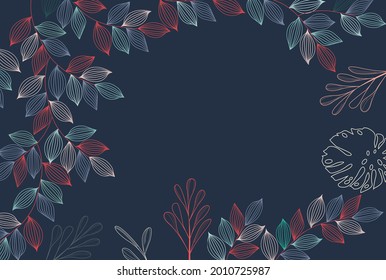 Leaf artwork vector illustration design wallpaper background collection