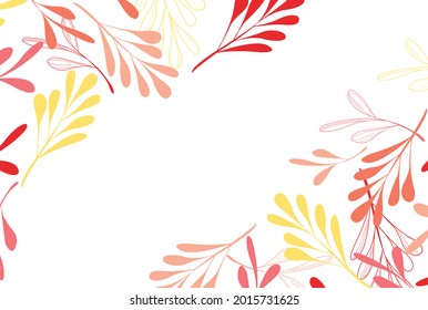 Leaf artwork vector illustration design wallpaper background collection