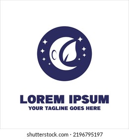 Leaf And Astronaut Capsule Logo. Leaf And Astronaut Capsule Logo template

